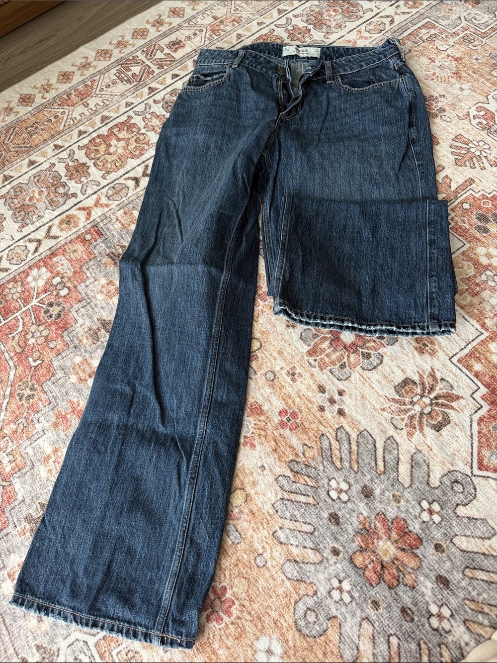 Women's Dark Blue Denim Jeans - Classic Straight Fit